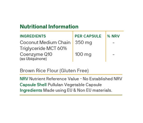 Co Q10 100mg with MCT Oil - Macánta Nutrition