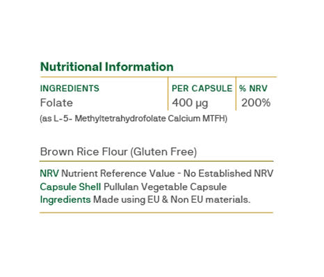 Folate 400µg - Macánta Nutrition