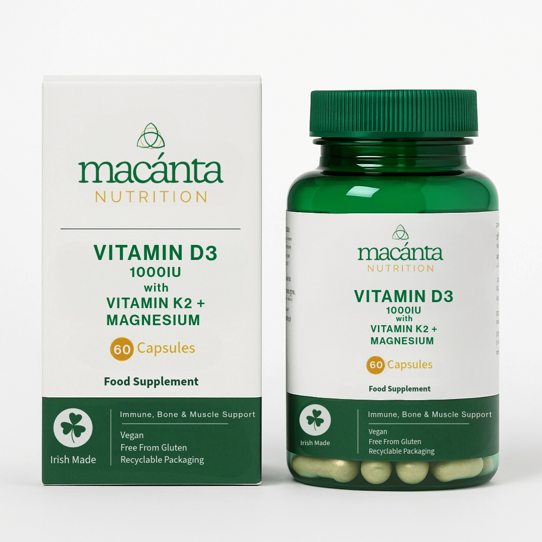 Vitamin D3 1000IU with Vitamin K2 + Magnesium - Macánta Nutrition