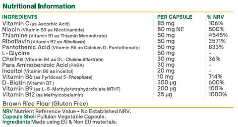 Vitamin B Complex + - Macánta Nutrition