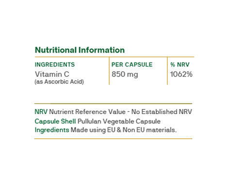 Vitamin C 850mg - Macánta Nutrition