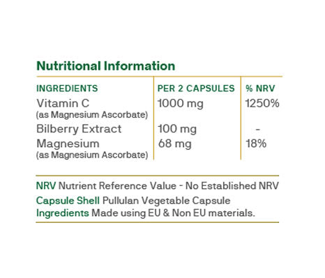 Vitamin C with Bilberry - Macánta Nutrition