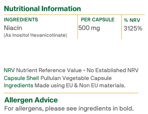 No Flush Niacin 500mg