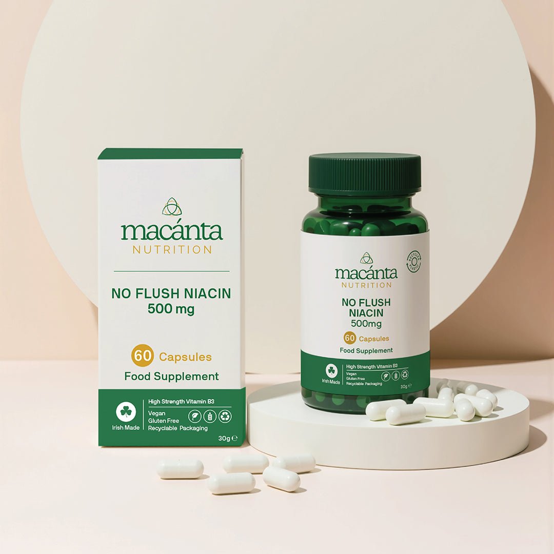 No Flush Niacin 500mg | Energy & Nervous System Support - Macánta Nutrition