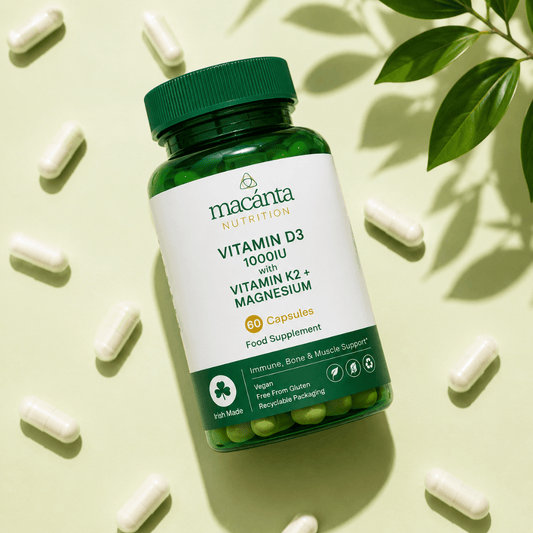 Vitamin D3 1000IU with Vitamin K2 + Magnesium - Macánta Nutrition