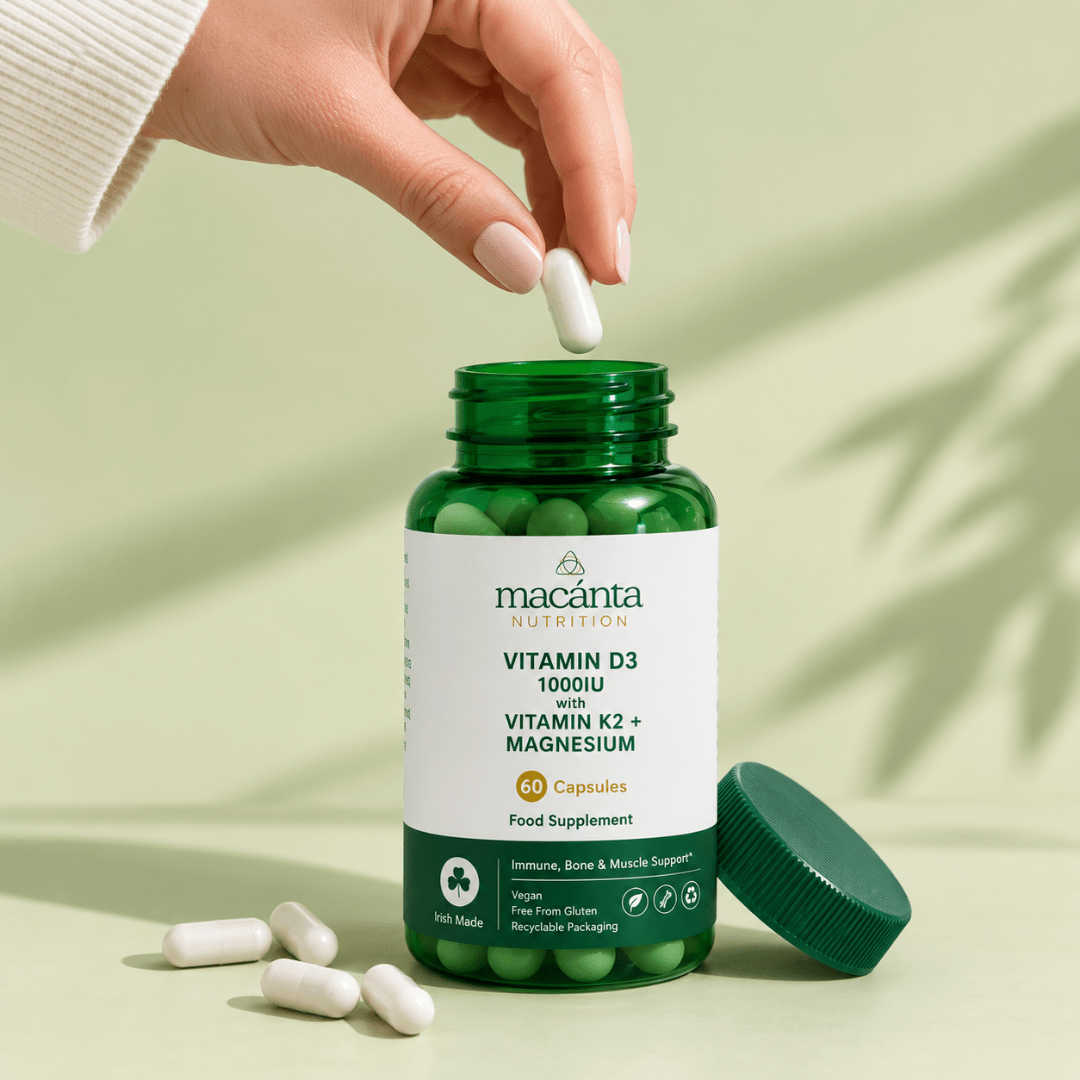 Vitamin D3 1000IU with Vitamin K2 + Magnesium - Macánta Nutrition